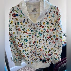 NWOT Disney Parks Pixar Hoodie Size Youth Large ~Disney World Unisex Zip Up